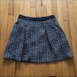 Tweed Pleated Skirt